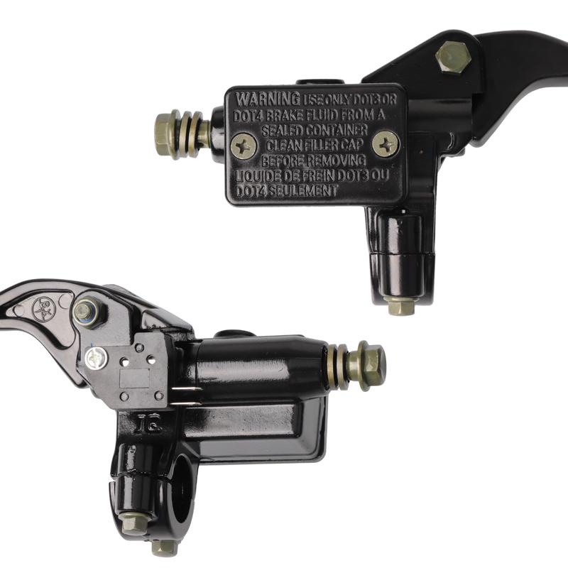 Hydraulic Front Master Cylinder Brake Lever Set Left/Right For Motocross Dirt Pit Bike ATV Quad Moped Scooter Buggy Go Kart