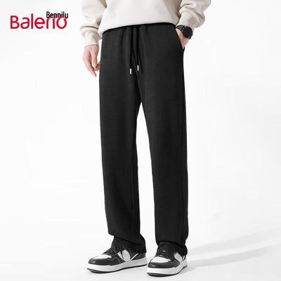 Baleno Men's Winter Fleece-Lined Chenille Straight-Leg Casual Pants