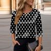 Bluse Für Damen Festlich 3/4 Langarm Hemden Business Casual Outfit Oberteile