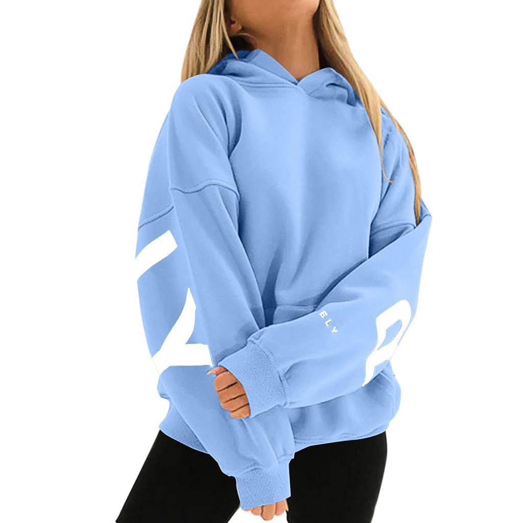 Womens Hoodies Fall Fashion Sweatshirts  Printed Casual Long Sleeve Loose Sweatshirt  Fall Hoodie Sweatshirt