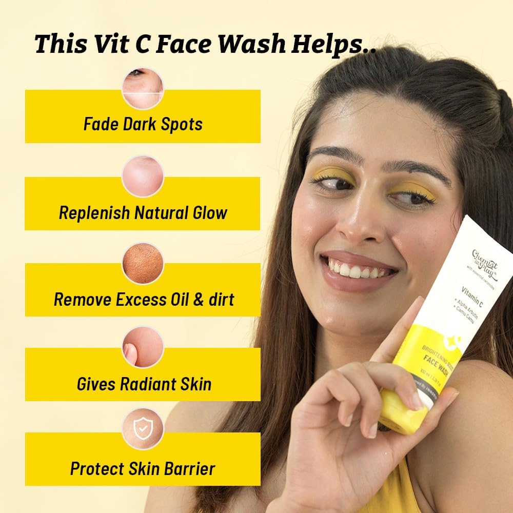 Chemist At Play 30x Vitamin C Face Wash With Gentle Exfoliating Scrub For Radiant Skin 100ml X Pack Of 2