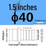 304 Stainless Steel Hex Threaded Water Hose Barb Connector