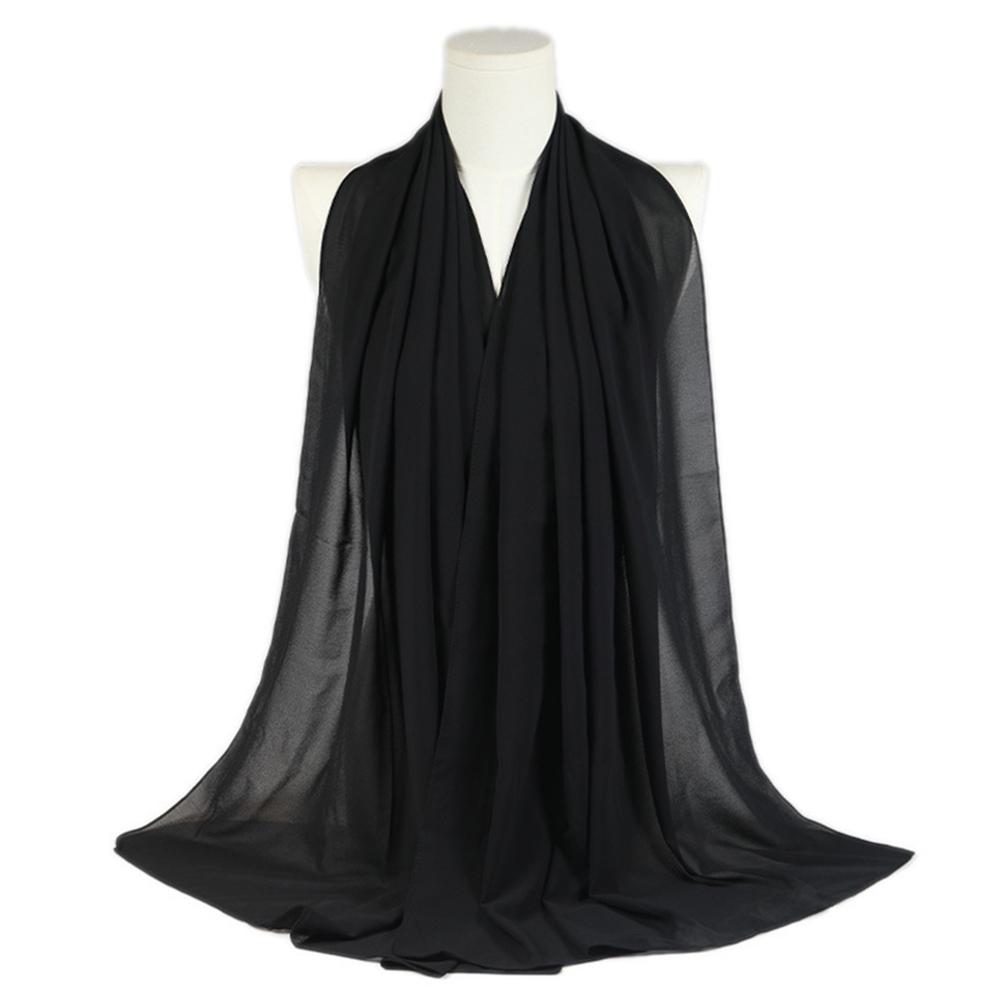 Big Size Muslim Headband Breathable Hijab Scarf Casual Islamic Scarves