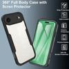 For iPhone Air Case Acrylic + TPU Clear Phone Cover with PET Screen Film
