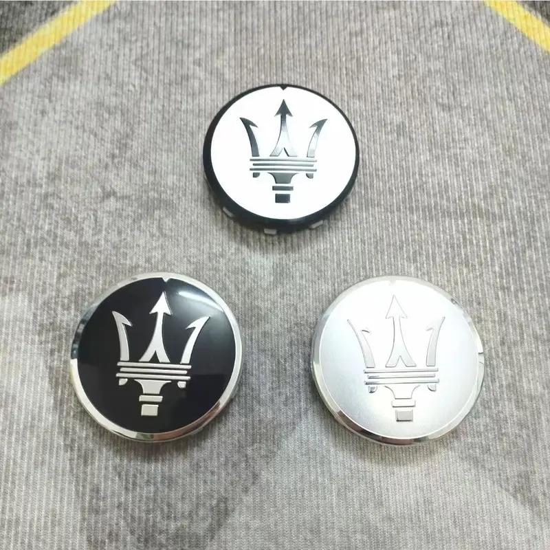 60mm 4pc Car Wheel Center Caps for Maserati Granturismo Levante Ghibli Grancabrio Quattroporte GTS Q4 Coupe Hub Cover Decoration
