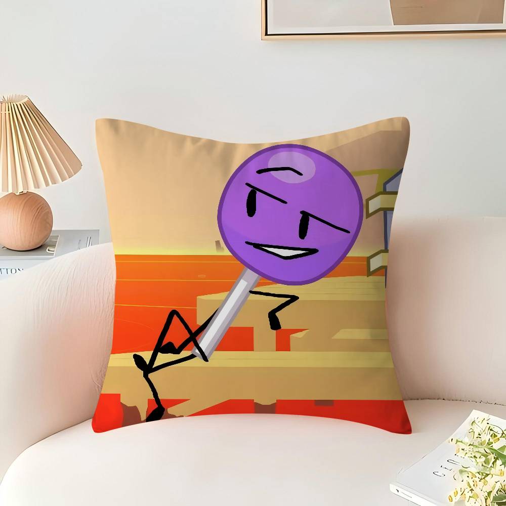 

B-Bfb L-Lollipop Cushion Cover Inches Farmhouse Decor Home Throw Pillow Covers For Couch Decorations 16x16Inch