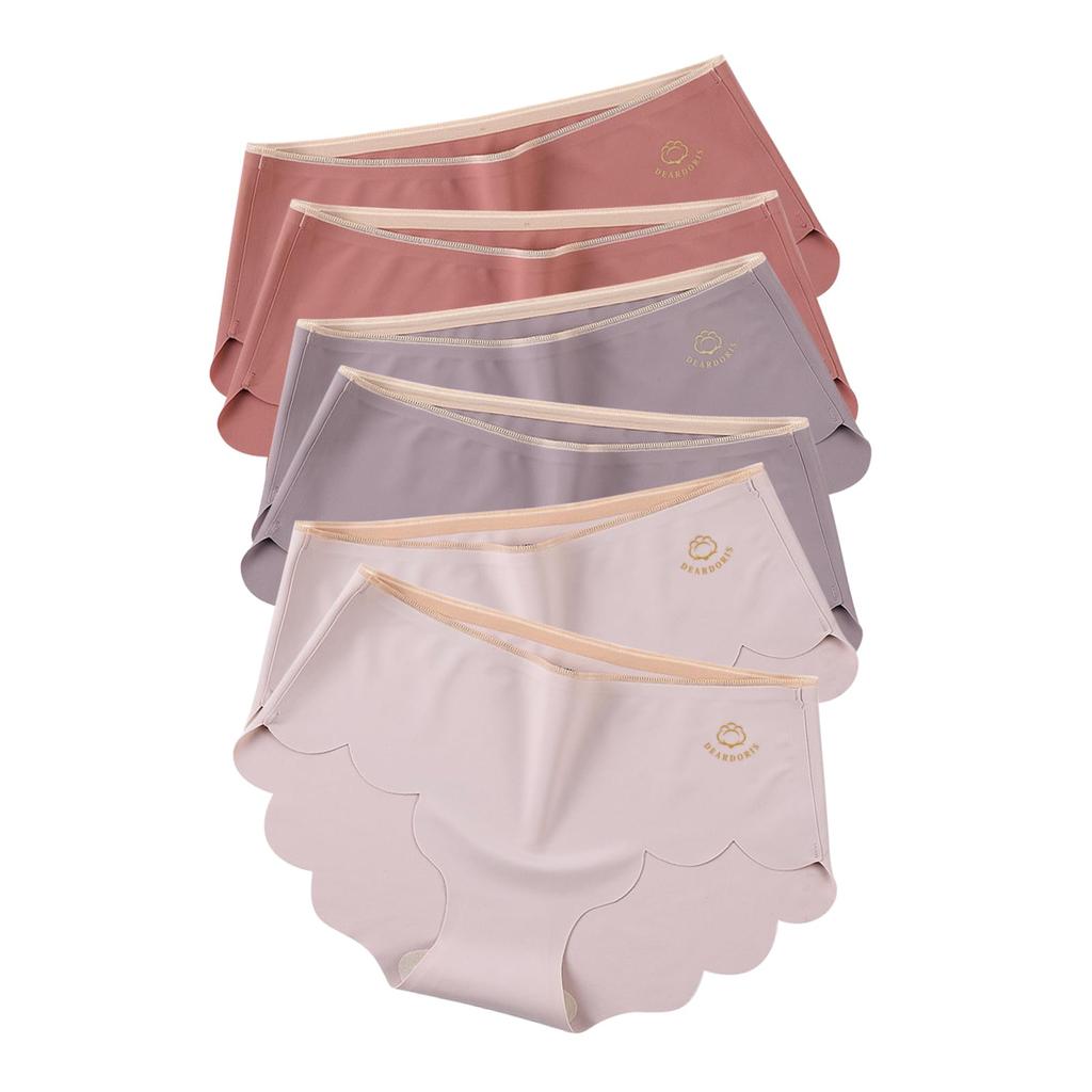 Japanese Set of 6 seamless shorts for cotton highly soft [dear doris] [Genuine product] women, women's underwear, seamless, skin-friendly panties,
