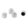 4 Pcs Bling Valve Stem Caps 15mm Stem Air Cover Tire Decoration Universal for Car MotorcycleSilver