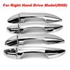 8Pcs Chrome Car Door Handle Cover Trim For Toyota Corolla Altis Sedan 2014-2018