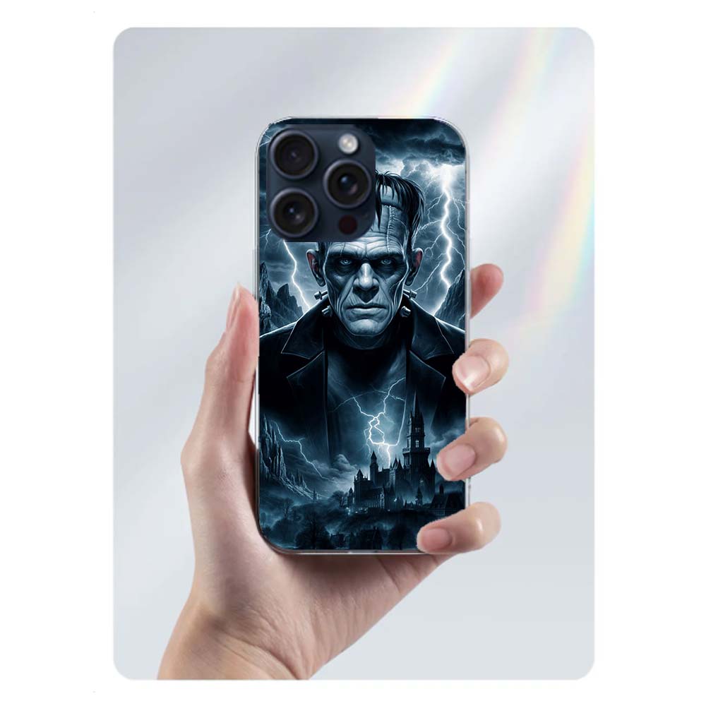

Horror F-Frankenstein Clear Phone Case For Iphone 17 Air 16 Pro Max 15 Pro 14 Plus 17E 16E 11 13 12 Mini Cover Cases Fundas Cell iPhone 14 Plus