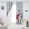 Christmas Snowflakes Retro Koala Blackout Curtains For Living Room Bedroom Window Treatment Blinds Drapes