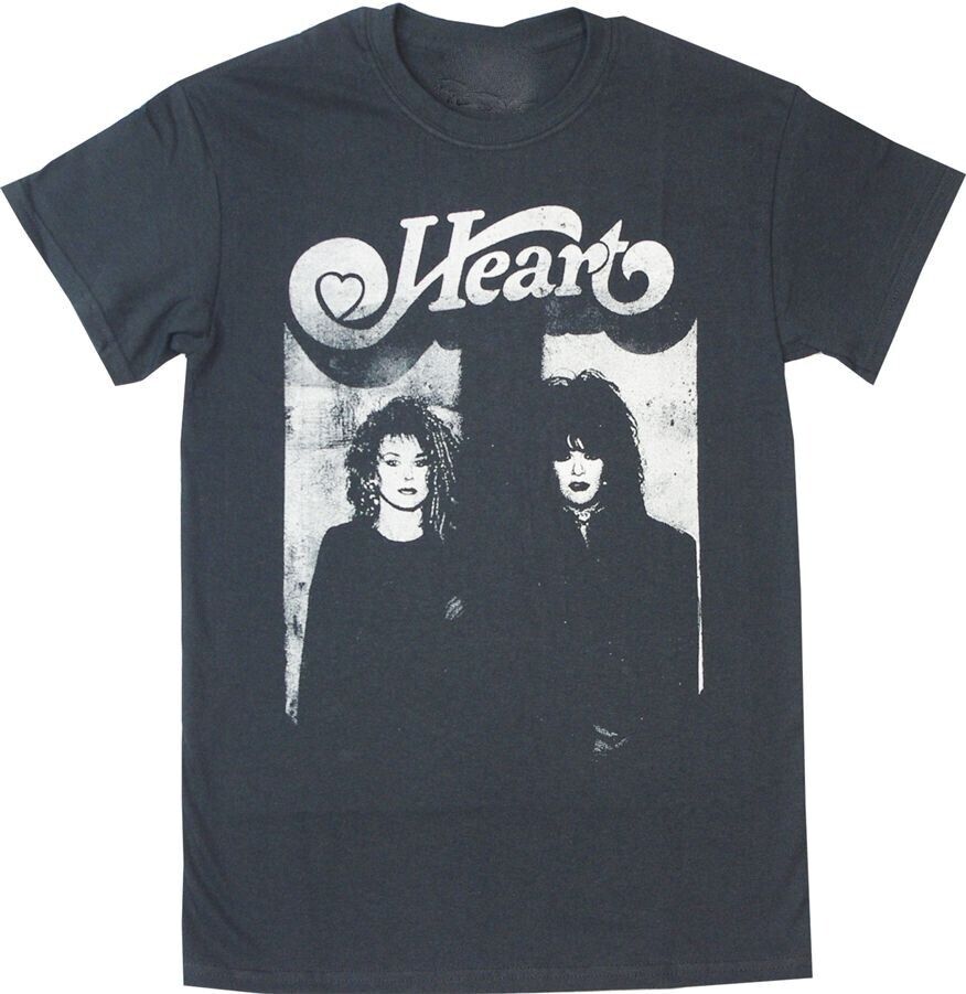 

Vintage 90s Heart Band For Fans Cotton Black All Size Unisex Tee Shirt Unisex T-Shirt XXXXL