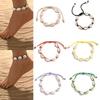 Summer Beach Shell Anklet For Women Bohemian Braided Rope Adjustable  Chain Bangle Girls Leisure Vacation Jewelry