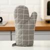2Pcs Heat Resistant Oven Gloves Thick Cotton Mitts for Baking Grilling Microwave Non-Slip Kitchen Gloves for Hot Pots Cast Iron