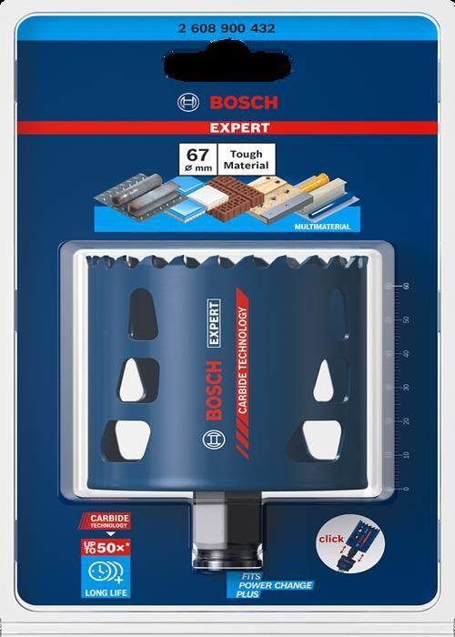 Hole Saw - Bosch - 2608900432 - 67 X 60 Mm - Expert - Multi-material