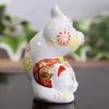 Waza No Kura Stylish Ornaments Kutani Ware Handstand Maneki Neko Flower Flyers Store Opening Gift Business Opening Gift Birthday Gift