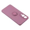 For Samsung Galaxy S25 Edge Silicone Case with Strap Ring Kickstand Phone Cover