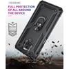 Coque de protection - Redmi - Note 9S - Verre trempé - Anneau support métal - Noir