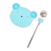 Cat Trt Dispenser Toy Plastic Cute Br Shape Lky Food     Track Feeder Toy with Spring for Cat Gifts