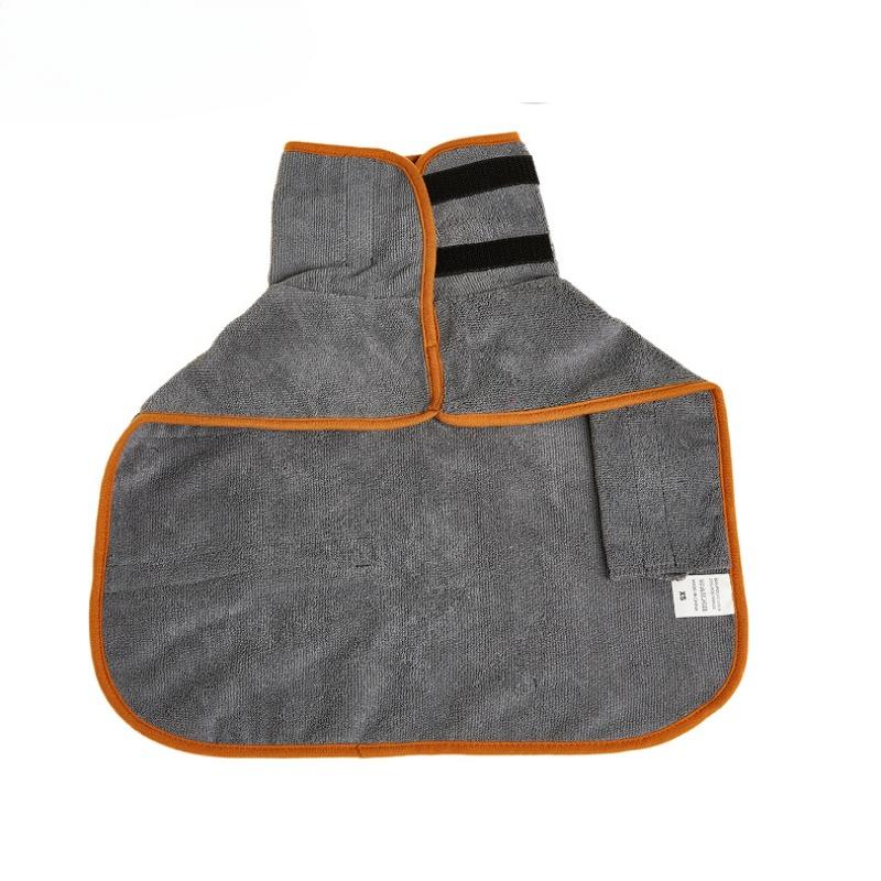 Pet Bathrobe Adjustable Absorbent Towel for Large Medium Small Dog Super Fast Drying Moisture Bath Robe