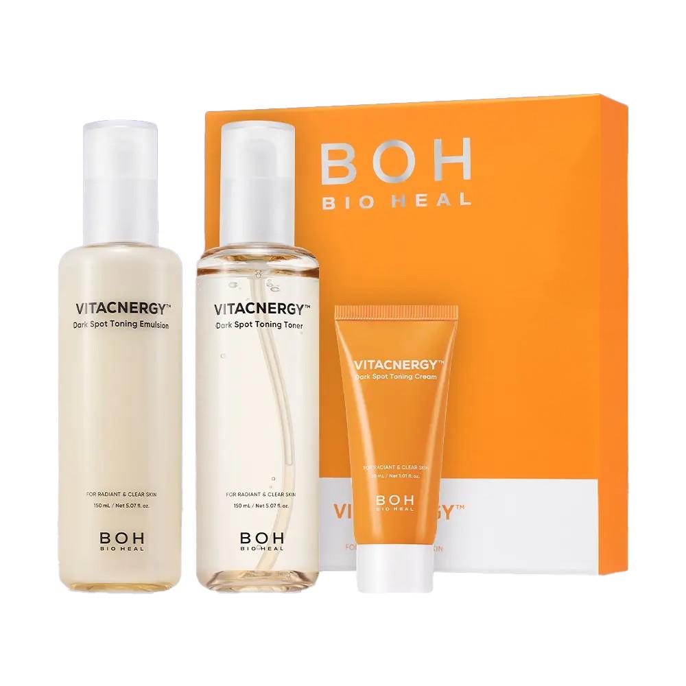 BIOHEAL BOH Vita Synergy Dark Spot Toning Skincare Set Brightening Care (Toner 150ml + Cream 150ml)