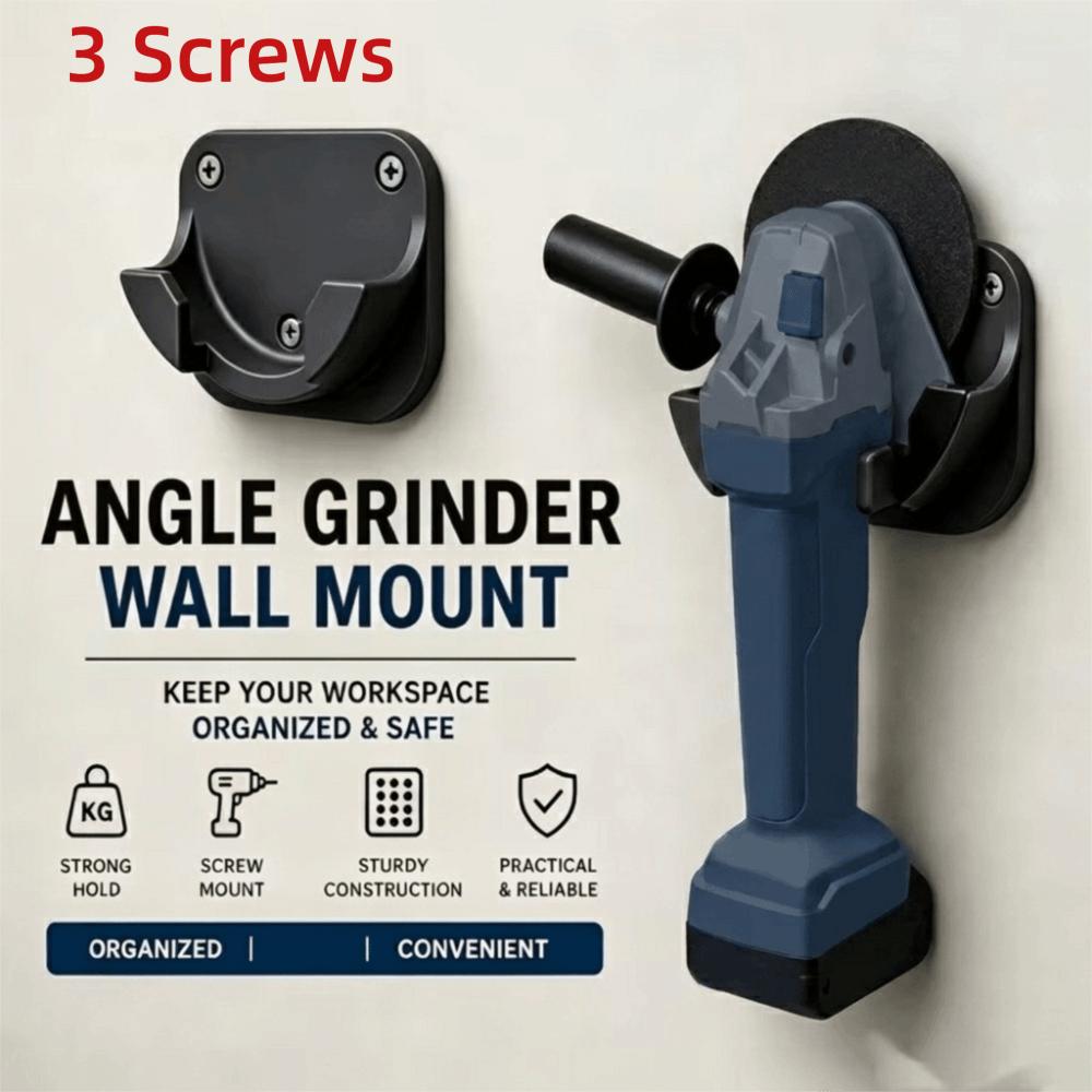 Space Saving Wall Mount Rack Screw Mount Grinder Wall Mount Garage Organization