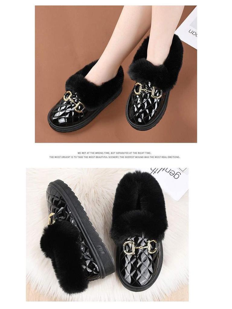 Women's Versatile Winter Fur-Lined Snow Boots Moccasins