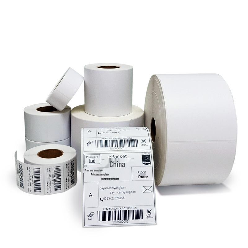 Three-Proof Self-Adhesive Thermal Paper for 100x100mm Waybill & Barcode Printing