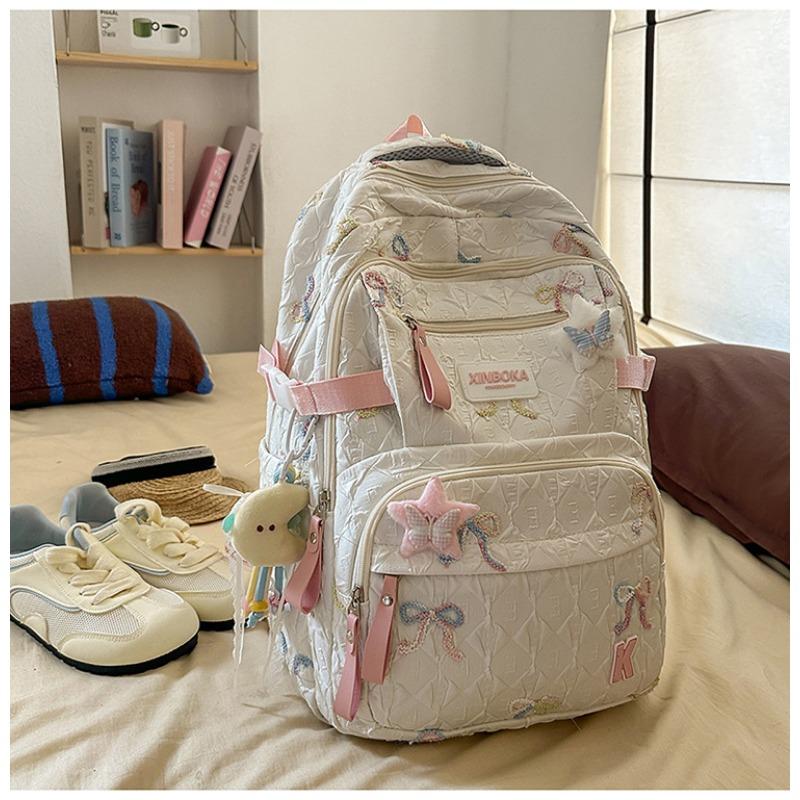 School Bag New High-value College Style Fresh and Sweet Candy-colored Backpack Junior High School Students Lightweight Backpack
