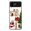 Christmas Tree Girl Gift Phone Case For Samsung Galaxy Z Flip Z Flip3 5G Z Flip4 Hard PC Matte Shell