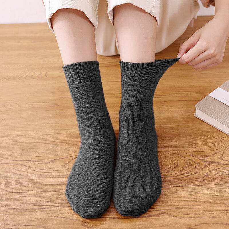 Plain Women s Medium Socks (Charcoal) Cotton Socks