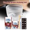 Glass Etching Kit DIY Permanent Etch Cream Art Supplies for Glassware Ceramic Decoration Festival Anniversary Gifts