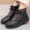 Winter Peking Stoffschuhe Damen Baumwollschuhe Fleece verdickt rutschfest alte lässige Baumwollstiefel flache warme Schuhe