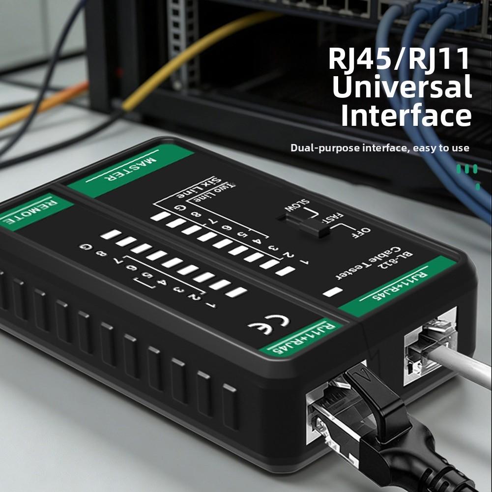 BL-812 Multifunctional Network Tester for RJ45 RJ11 Cables 300m Line Tracing Dual Speed Mode 8 Core Cable Compatibility