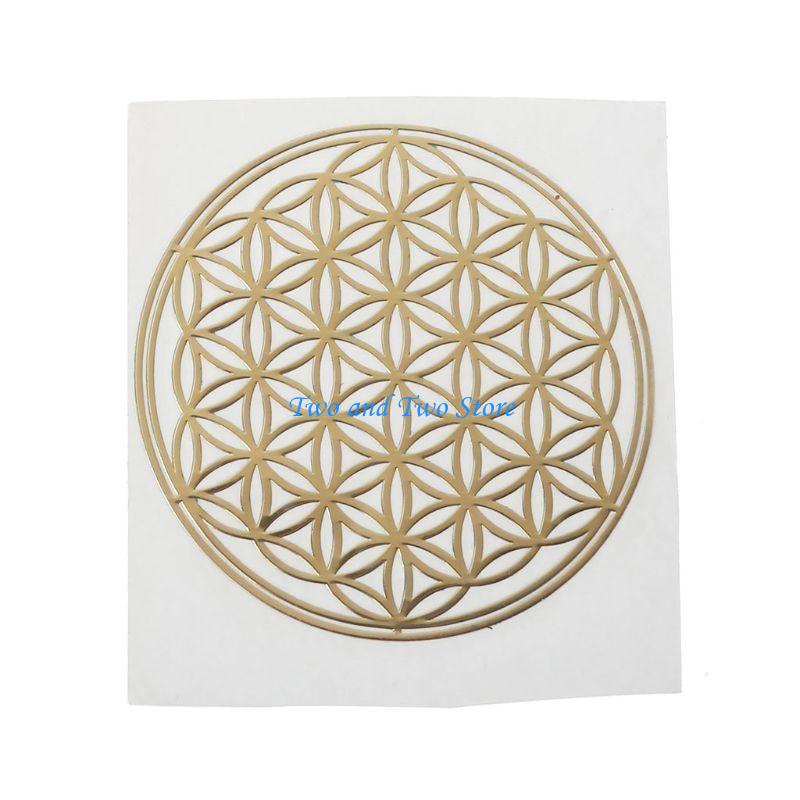 HX6F Copper Orgonite Sticker Copper Sticker Simulation Resin Decorative Sticker DIY Pyramid Epoxy Resin Crafts for DIY Crafts серый