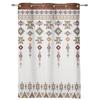 Boho Tribal Totem Window Curtain Modern European Style Curtains for Bedroom Living Room Blinds Window Backdrop Curtain 2Panels