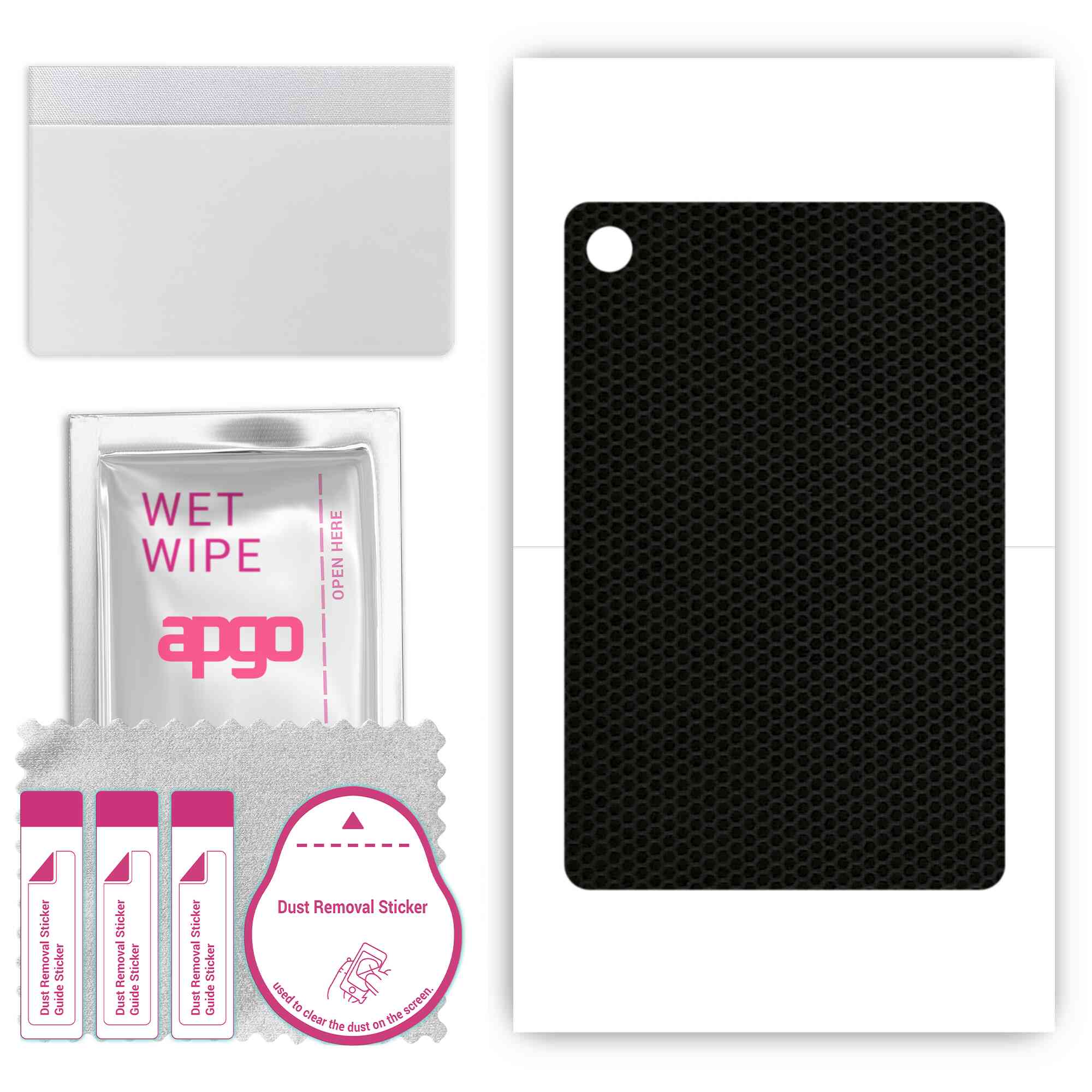 

apgo skin sticker film foil vinyl for the BACK compatible with TCL Tab 10 5G, scratch-resistant, easy to install - Matrix