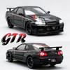 1:24 GTR SKYLINE Modellspielzeug Supercars Legierung Druckguss Beliebte Sportwagen Sound Licht Türen Öffnen Rückzieher Kinder Weihnachtsgeschenke