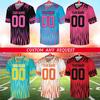 Sports T-shirts For Men Football Team Uniform Custom Name Number Jersey Tops Loose Men Women Quick-drying Sportswear Kids Tees