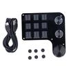 USB  Macro Mechanical Gaming Keyboard Programmable 9 Keys 3 Knobs Red Switch RGB LED Onboard Sto
