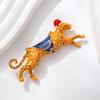 Cheetah Fashion Christmas Animal Leopard Men's Accessory Brooch