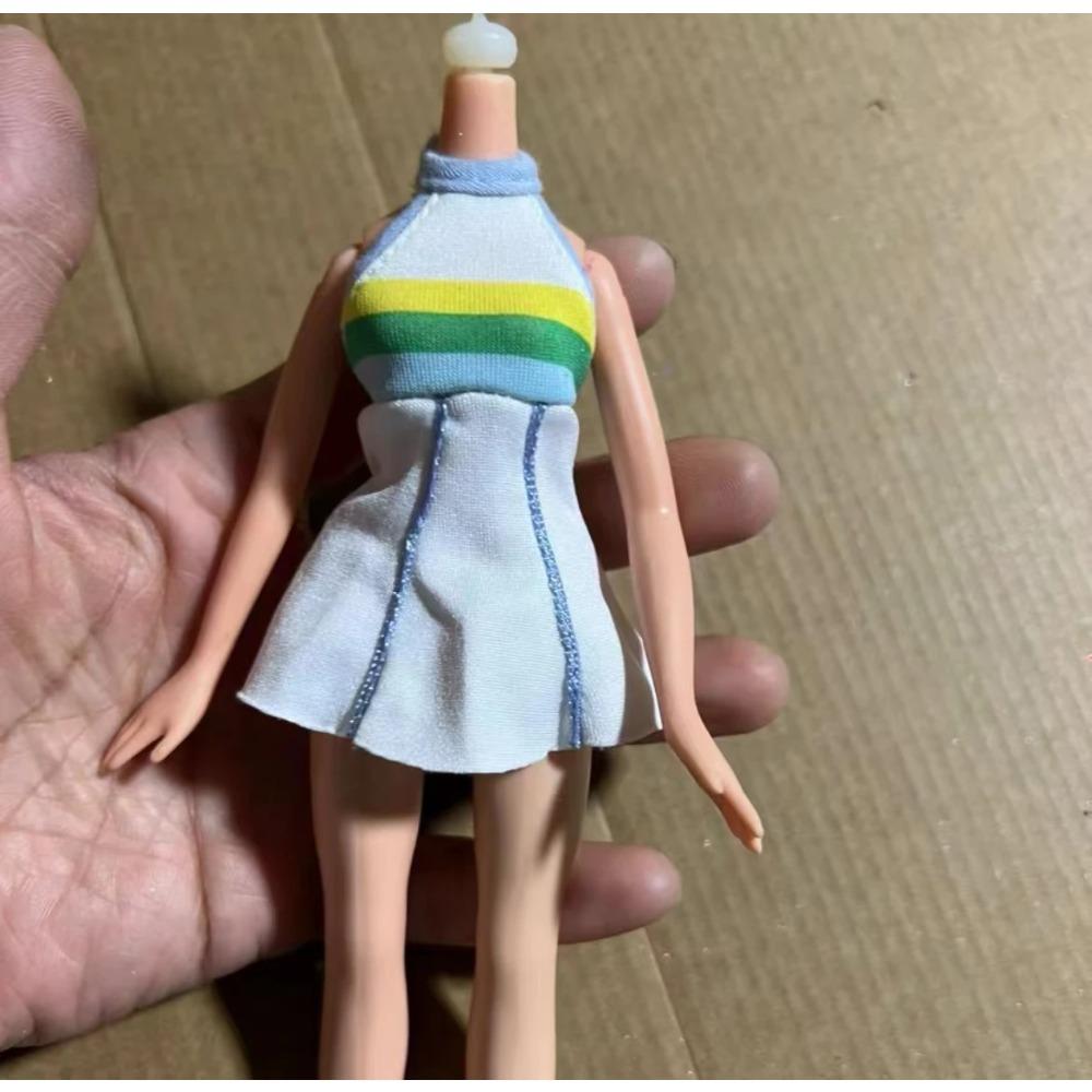 Der Pelzmantel Oberteil Kleid Hose für 30cm Foll Licca Puppe Highschool Puppe Neu eingetroffen Geschenk für Mädchen