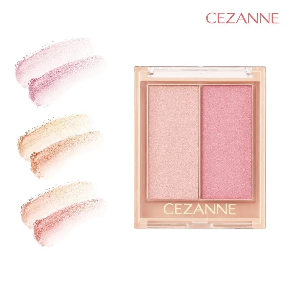 CEZANNE Face Glow Multi Balm Fresh Jelly Highlighter Cheek Blusher 01 Apricot Glow
