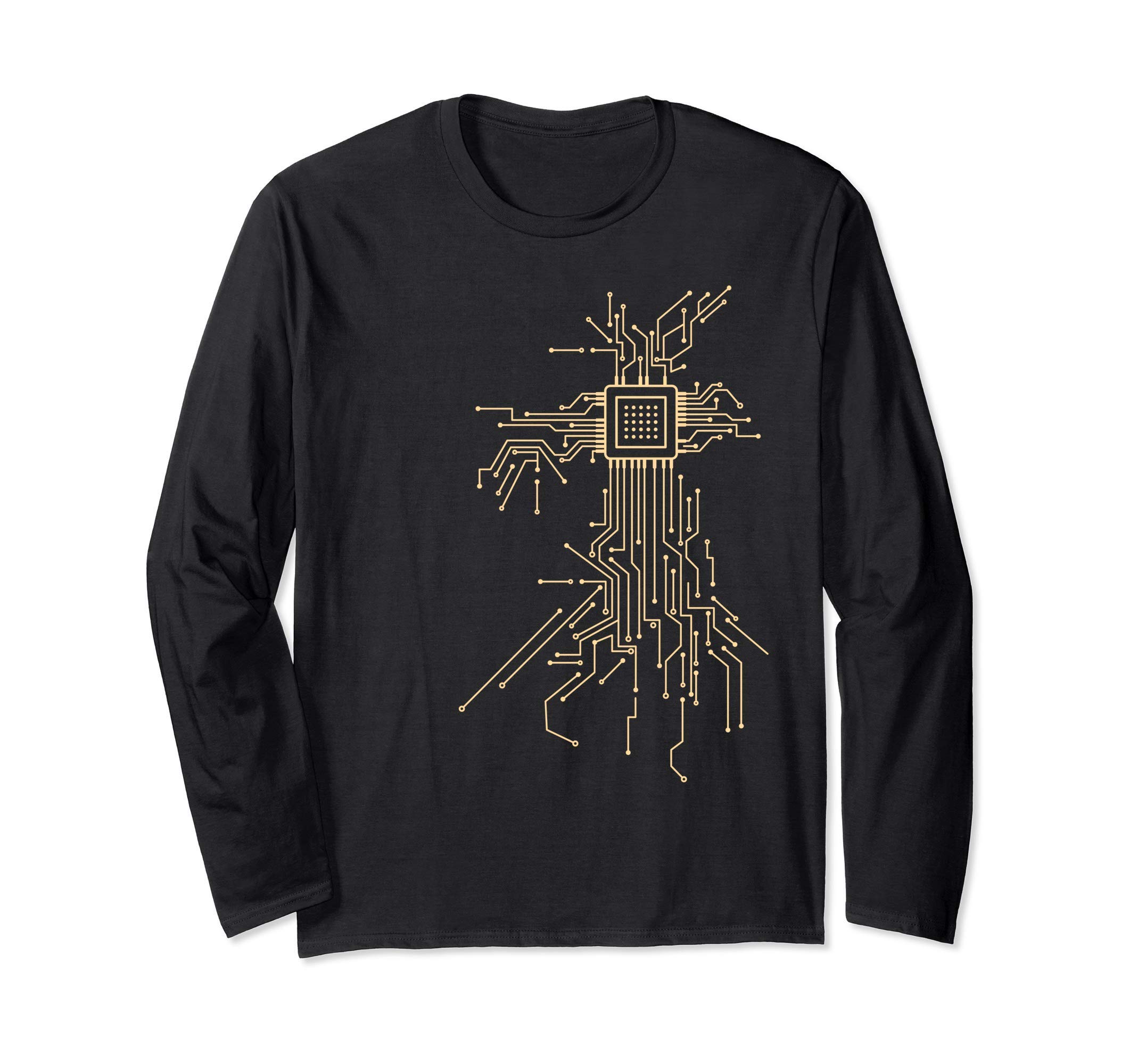Processor Circuit Graphics Computer CPU Electronics IT Geek Long-Sleeve T-Shirt