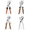 Revolving Punch Plier Leather Hole Punch Set for Belts Watch Bands Straps
