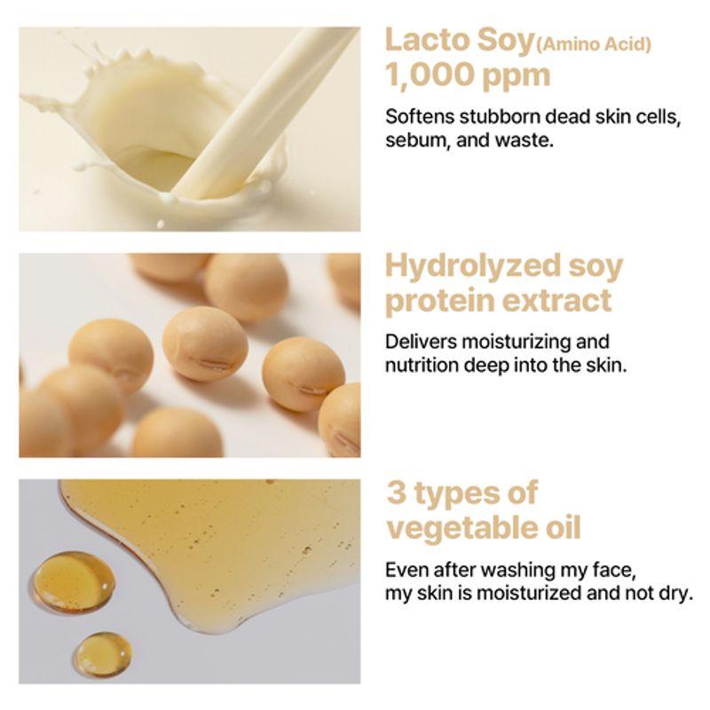 SOME BY MI Lactosoy Barra de Limpeza Facial Matinal com pH Baixo 90g