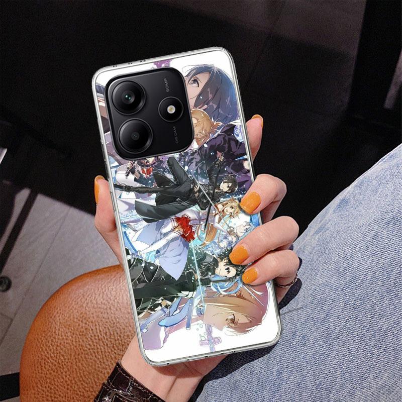 Anime Sword Art Online SAO Phone Case For Xiaomi Redmi Note 15 14 13 12S 12 11 Pro Plus 14S 11S 11E 10 10S 11T 5G Personalized C