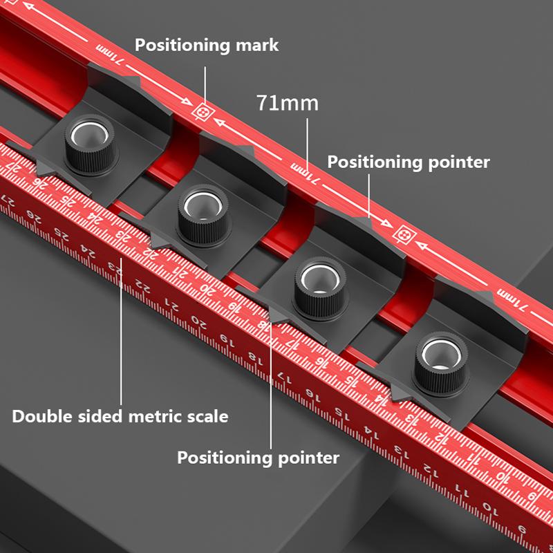1Pc Picture Hanging Positioning Leveling Ruler, Wall Hanging Kit with Punching Positioning Measuring Ruler For Walls & Frames