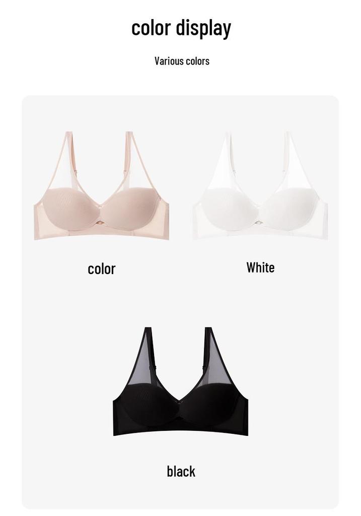 Luxury Mesh Wireless Bra with Real Mulberry Silk Lining