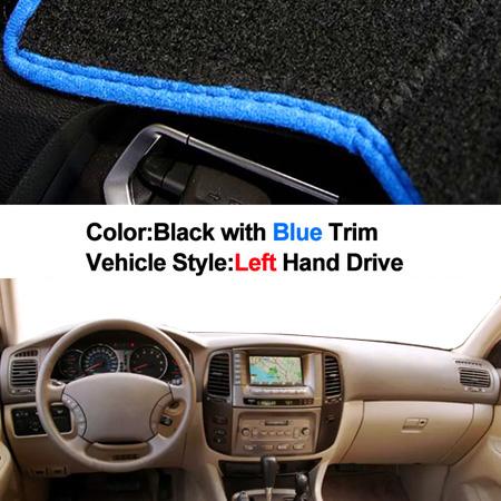 Car Dashboard Cover For Toyota Land Cruiser LC100 2002 2003 2004 2005 2006 2007 DashBoard Dash Mat Pad Carpet Cover Sun Shade